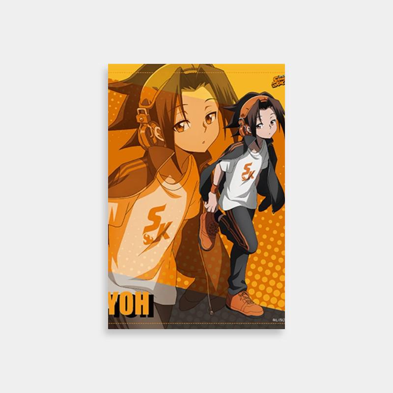 Yoh Asakura Shaman King Wall Art - Orange Background Design