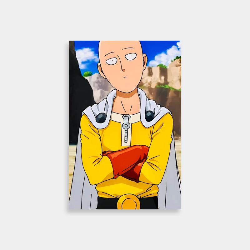 Saitama Crossed Arms Poster - One Punch Man Wall Art