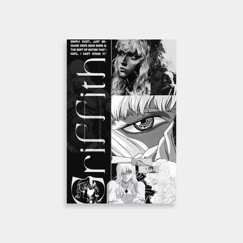 Griffith Berserk Novel Cover Art Print