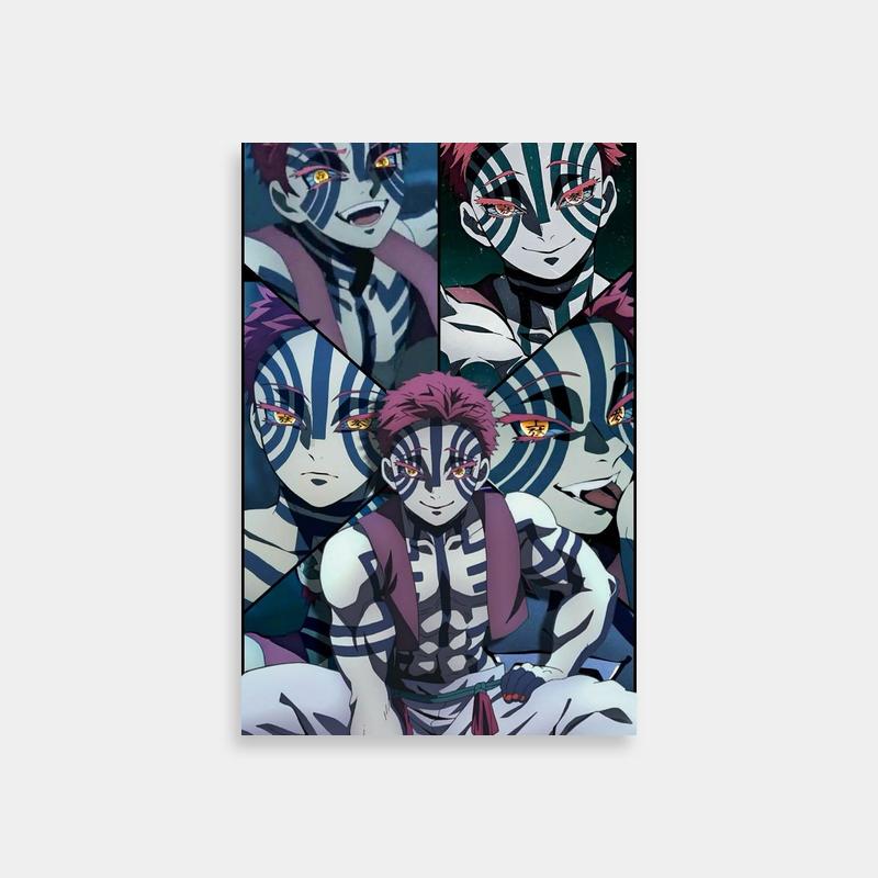 Demon Slayer Akaza Anime Characters Poster - Expressive Art
