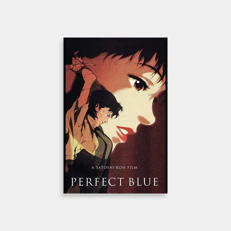 Anime Paprika Poster - Dramatic Character Art with Red & Blue Themes