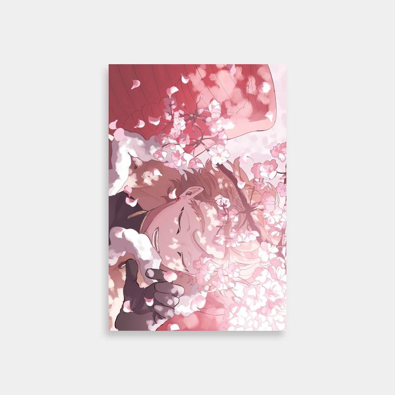 Hawks My Hero Academia Floral Art - Anime Character Poster
