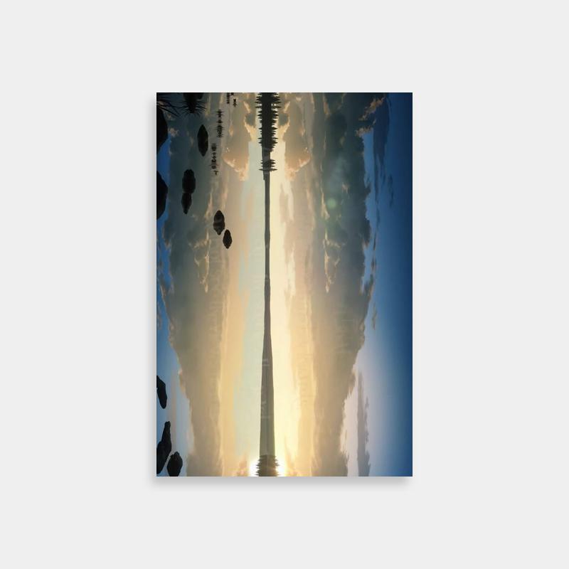 Thorkell Vinland Saga Reflective Landscape Art
