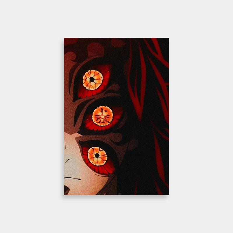 Kokushibo Demon Slayer Wall Art - Intense Anime Character Stare