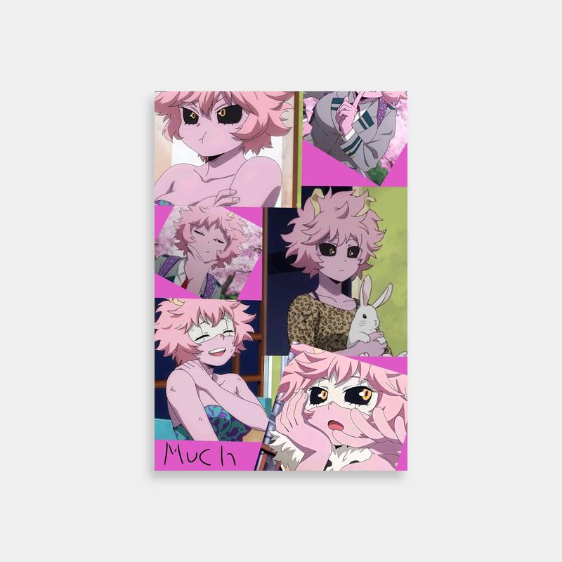 Mina Ashido My Hero Academia Poster - Pink Hair Anime Characters Group