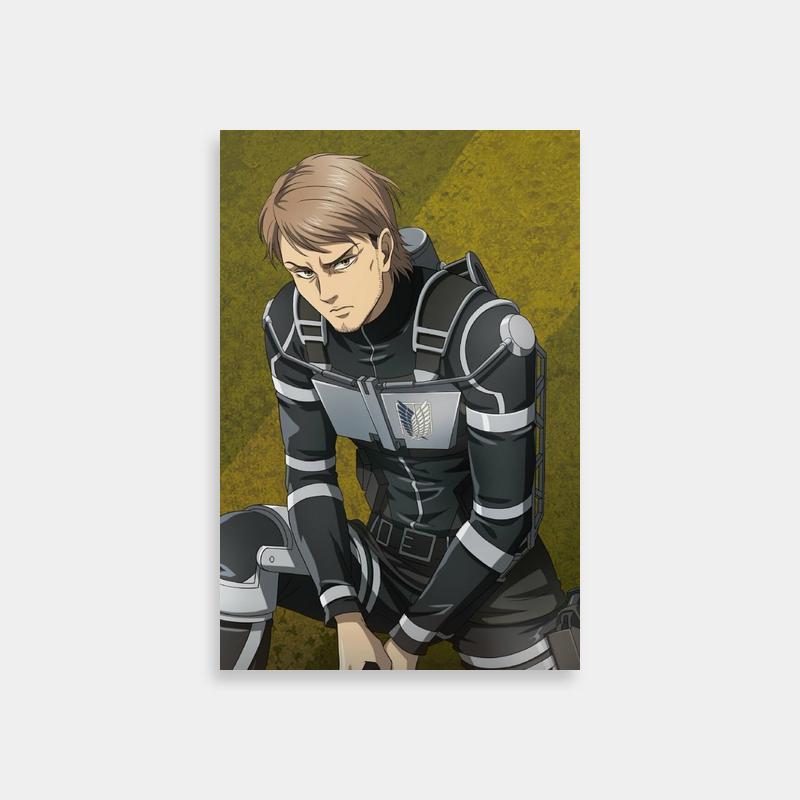 Jean Kirstein Attack on Titan Poster - Anime Character Kneeling