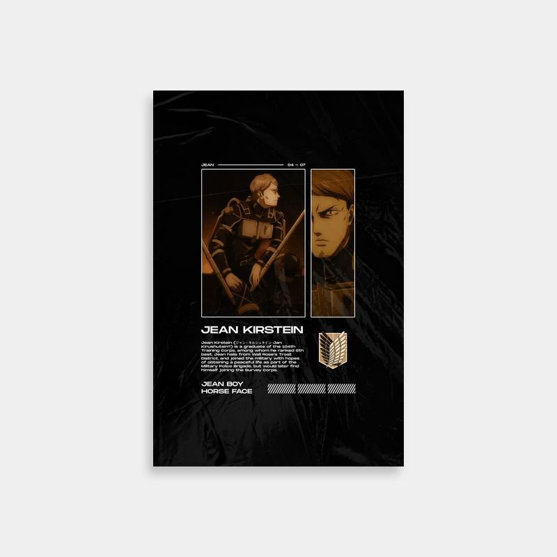 Jean Kirstein Attack on Titan Book Advertisement Poster
