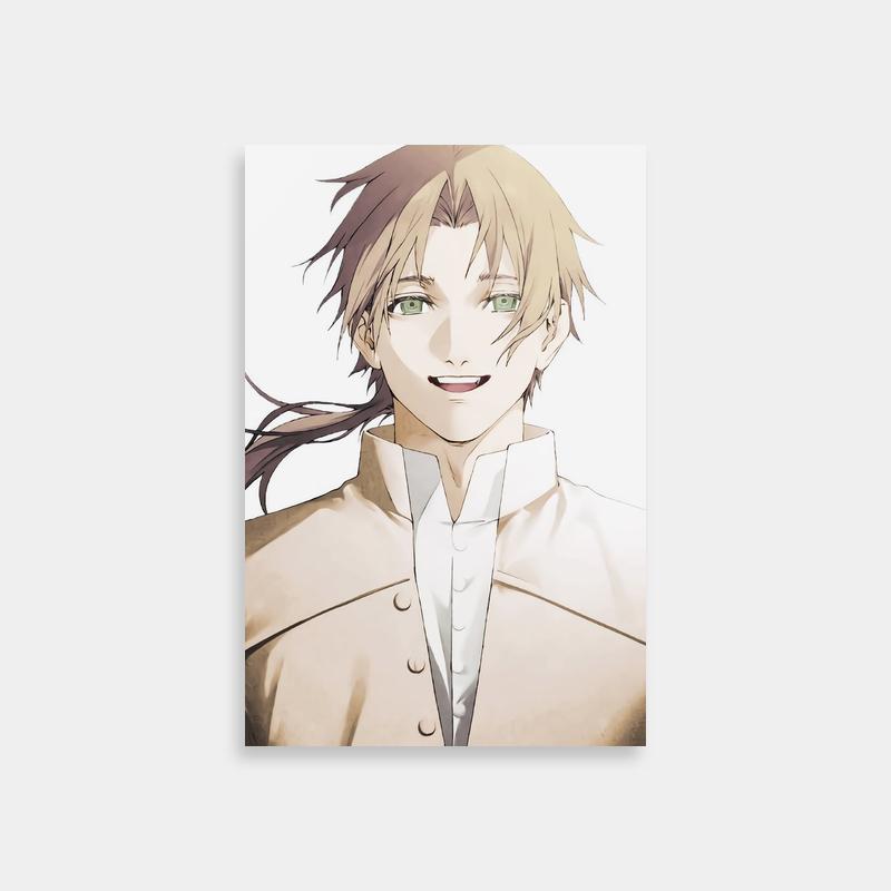 Rudeus Greyrat Character Poster - Mushoku Tensei Anime Art