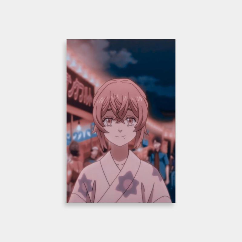 Hinata Tachibana Tokyo Revengers Poster - Anime Character Standing Art