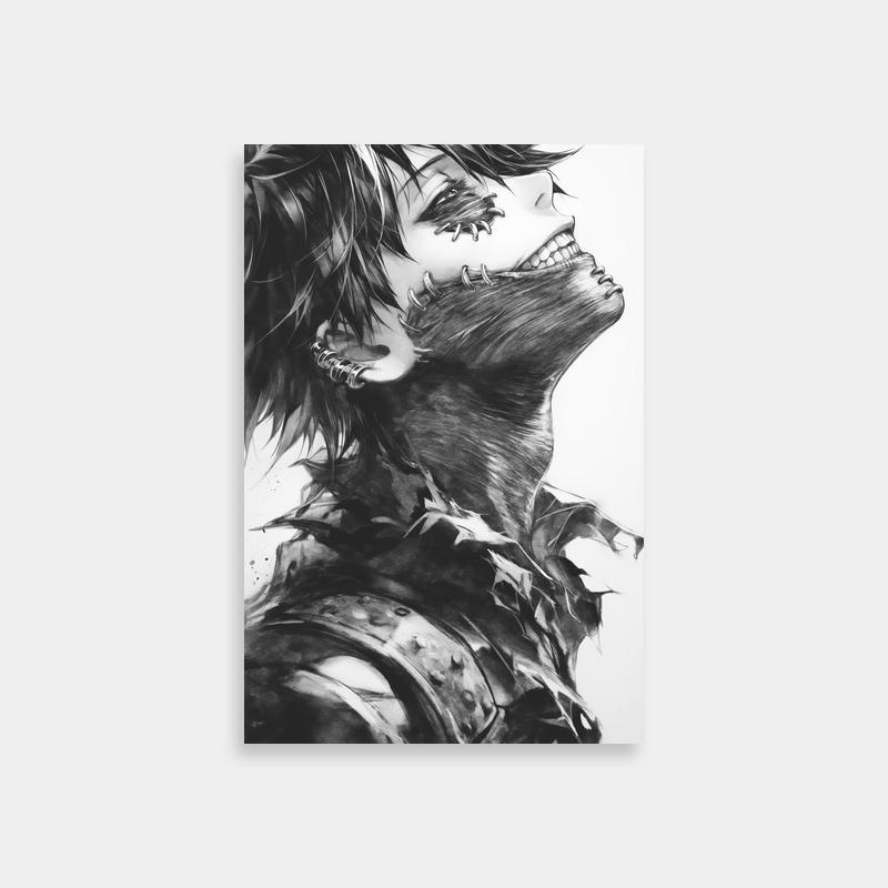 Dabi My Hero Academia Black & White Wall Art
