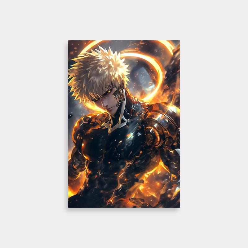 Genos One Punch Man Poster - Anime Icons Art