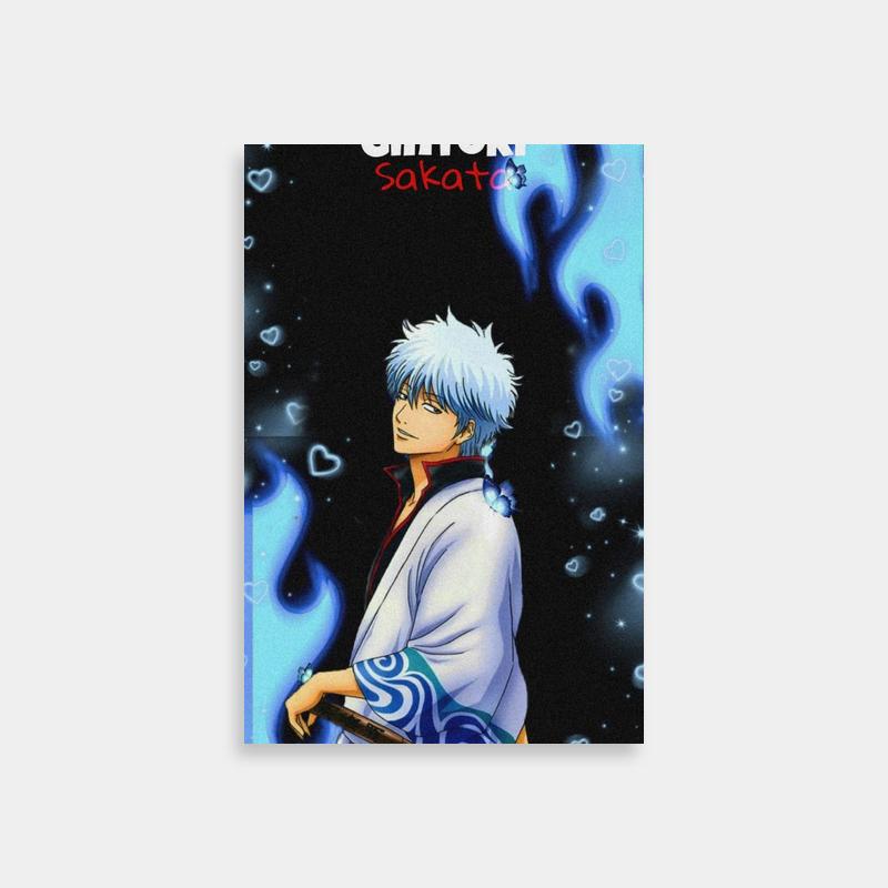 Gintoki Sakata Gintama Poster - White-Haired Anime Character