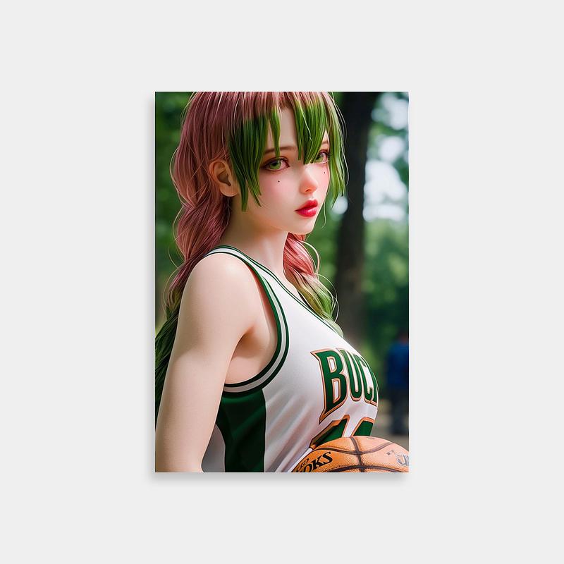Mitsuri Kanroji Basketball Anime Poster