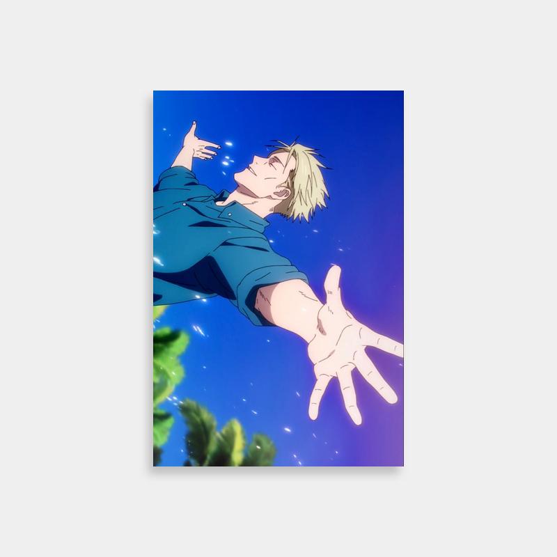 Kento Nanami Jujutsu Kaisen Action Poster - Flying Pose