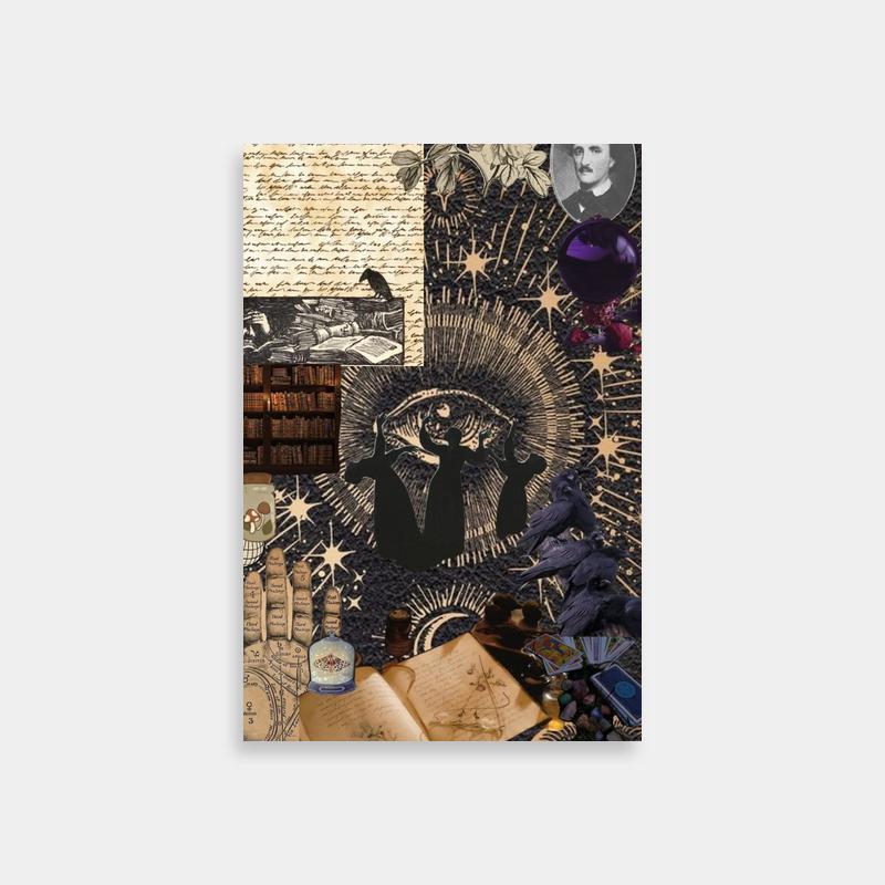 Witch of the Waste Collage Poster - Howl's Moving Castle Art