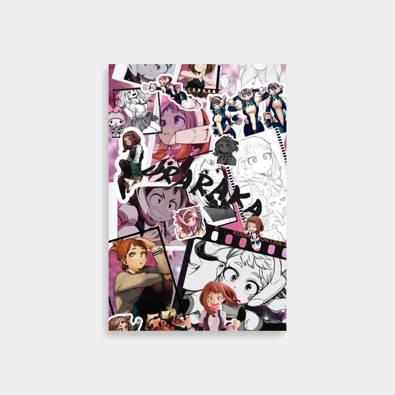 Ochaco Uraraka Anime Collage Poster - My Hero Academia
