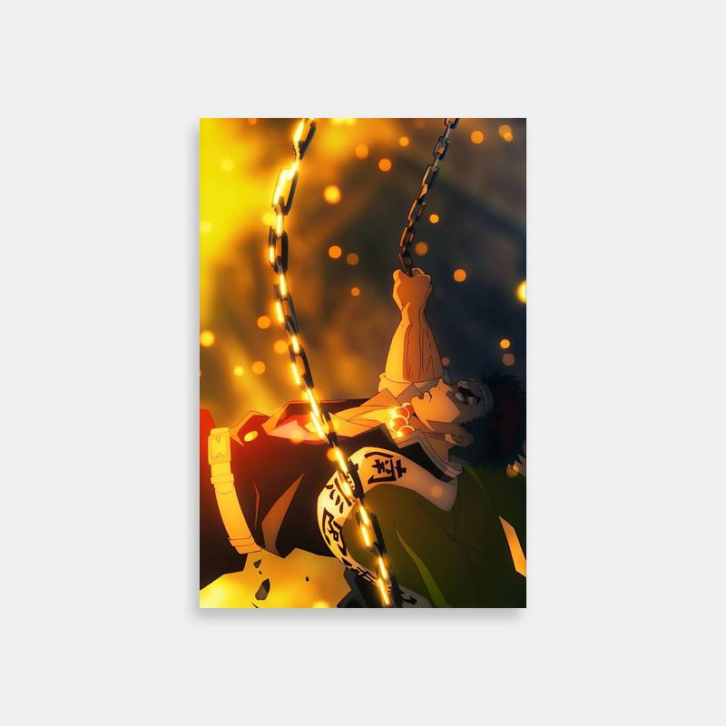 Gyomei Himejima Demon Slayer Poster - Chained Character Art
