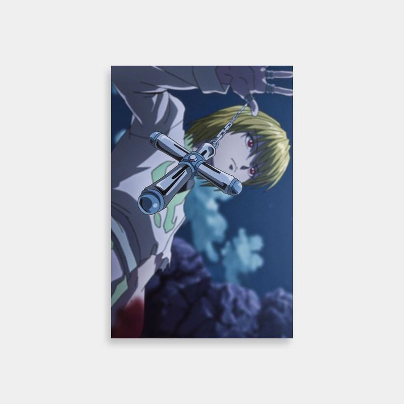 Kurapika Chained Anime Poster - Hunter x Hunter Art