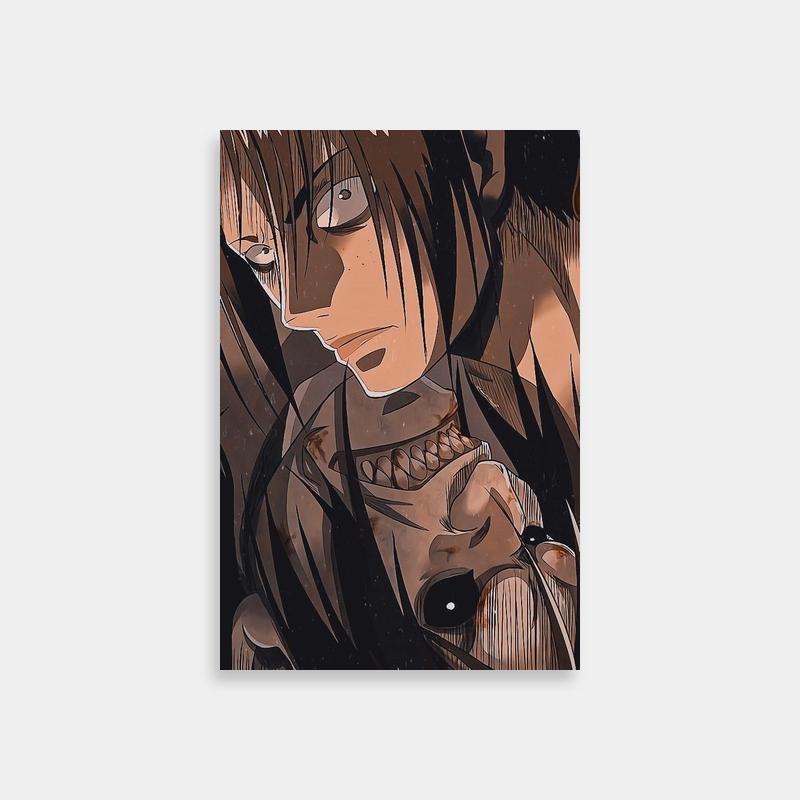 Ymir Attack on Titan Poster - Long-Haired Character Gazing Upward