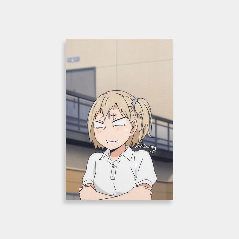 Yachi Hitoka Haikyuu Anime Poster - Crossed-Arms Character Pose