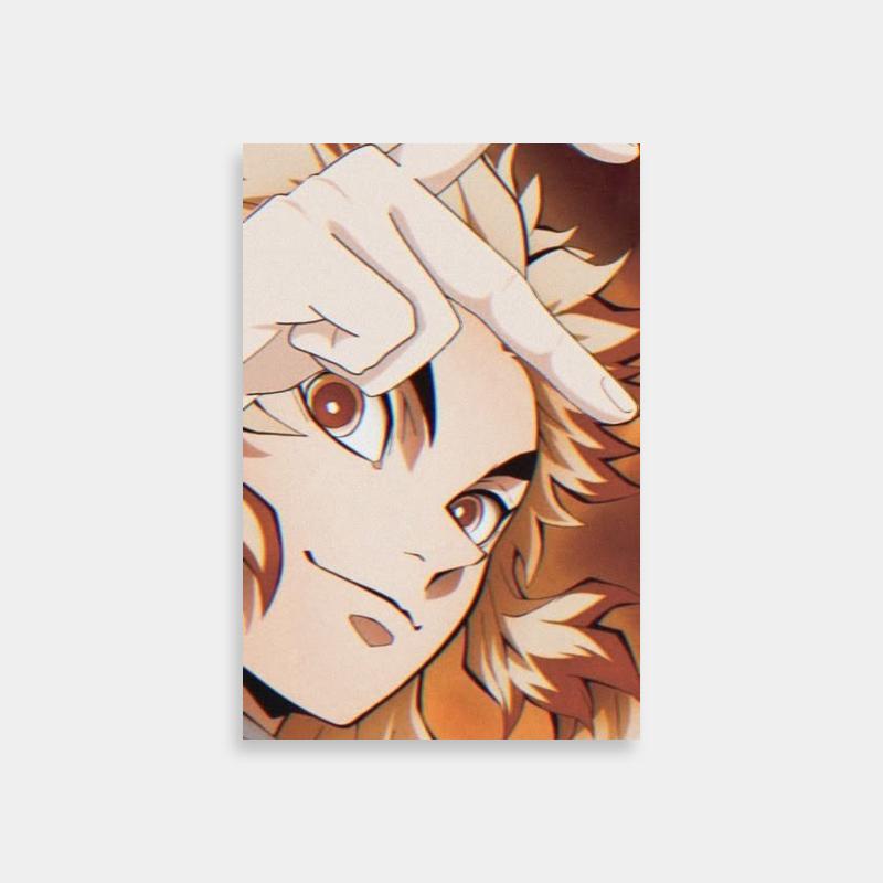 Rengoku Kyojuro Portrait Poster - Demon Slayer Character Art
