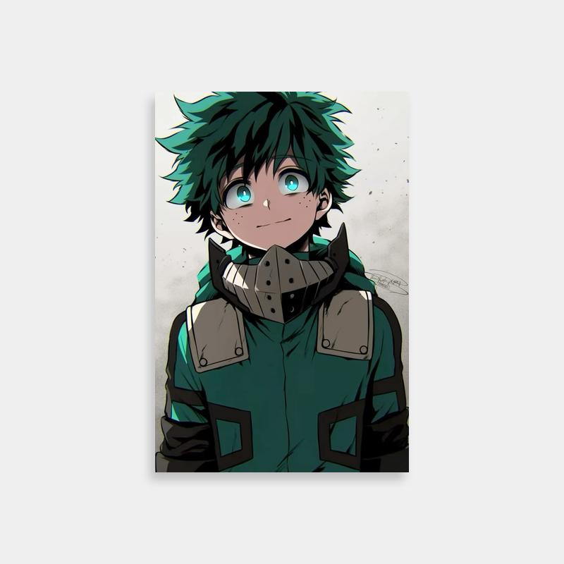 Izuku Midoriya My Hero Academia Poster - Blue Jacket & Black Pants Character Art