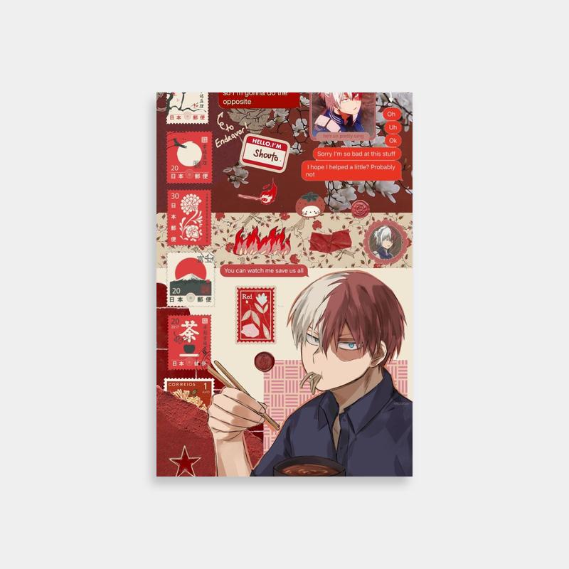 Shoto Todoroki My Hero Academia Coffee Poster