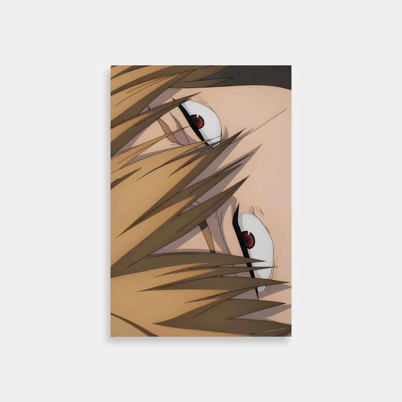 Denji Blonde Hair Anime Poster - Chainsaw Man Character Art