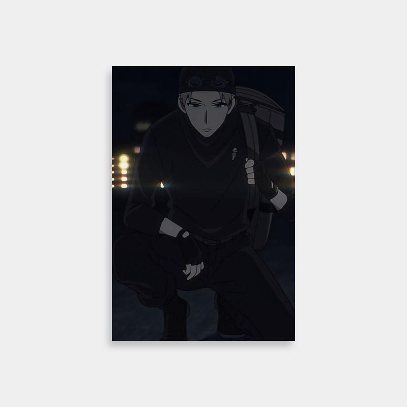 Loid Forger Baseball Bat Poster - Spy x Family Action Art