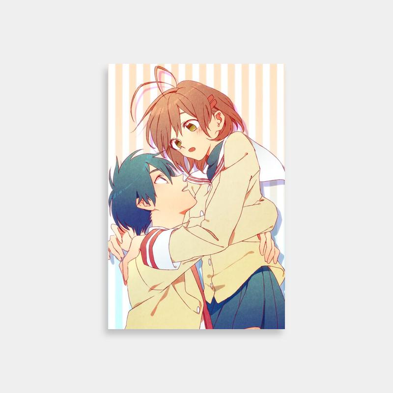 Tomoya Okazaki Clannad Hugging Art - Anime Poster Print