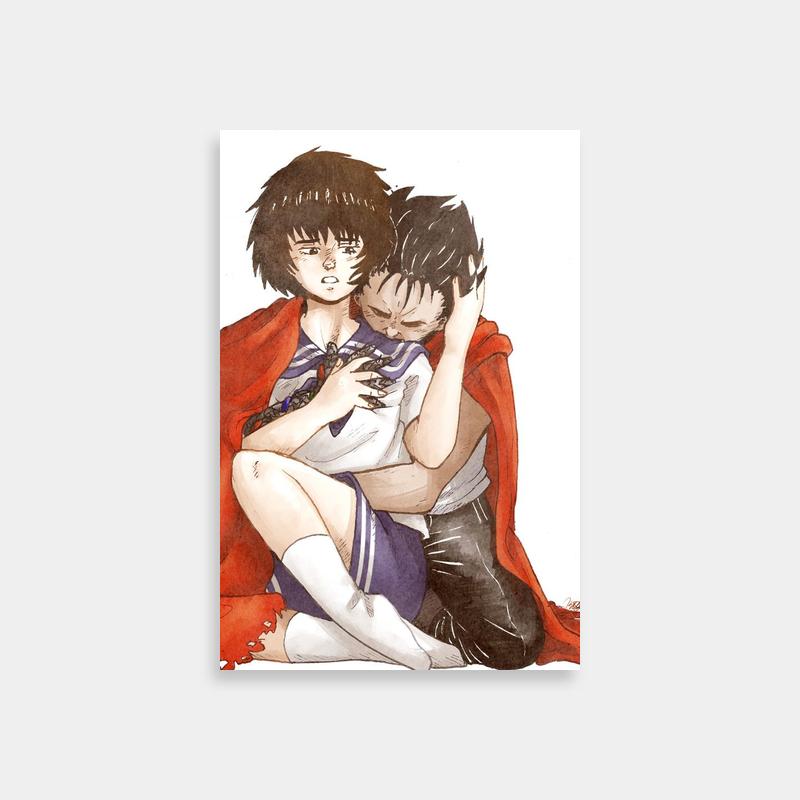 Emotional Tetsuo Akira Poster - Character Hug Art