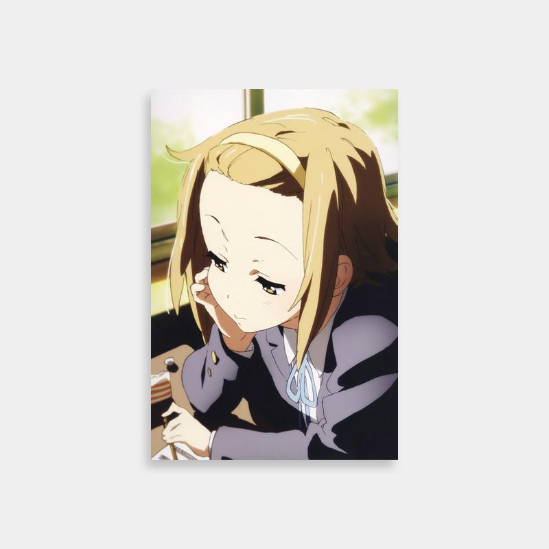 Ritsu Tainaka K-On Anime Poster - Thoughtful Character Art