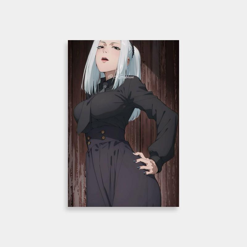 Mei Mei Jujutsu Kaisen Wooden Wall Background Art