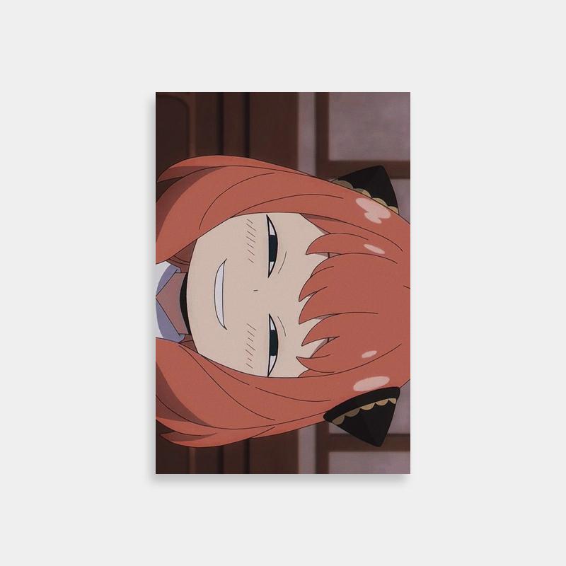 Anya Forger Red Hair Anime Poster - Spy x Family Merch