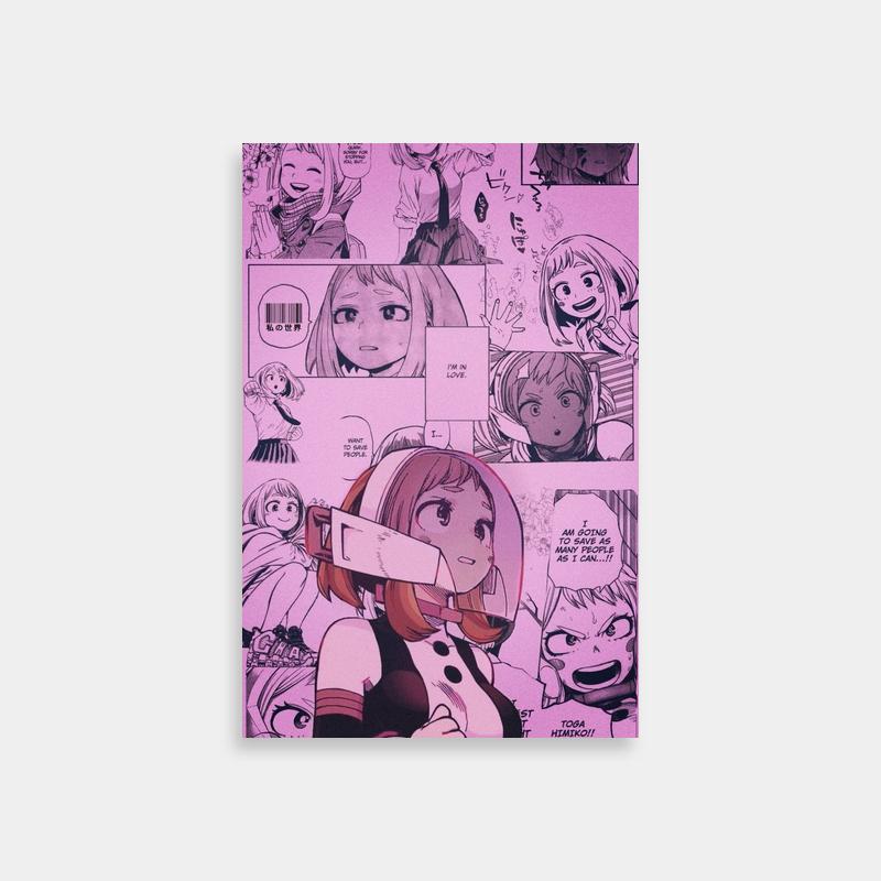 Ochaco Uraraka Expressive Characters Poster - Anime Art