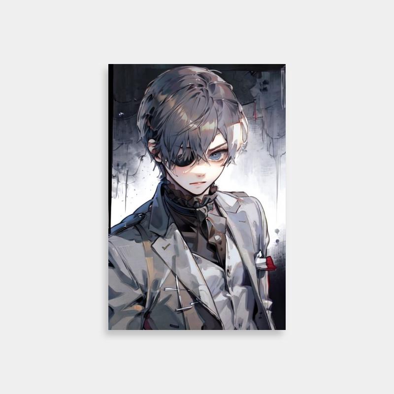 Ciel Phantomhive Black Butler Anime Poster - Stylish Suit Art Print