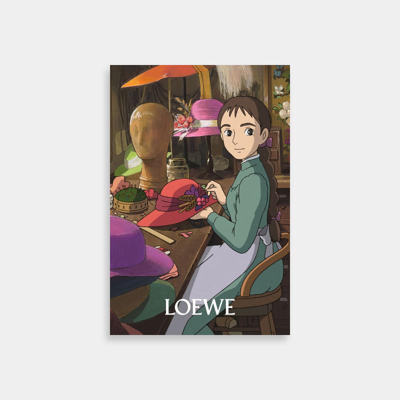 Sophie Hatter Howl's Moving Castle Wall Art - Hat Shop Scene