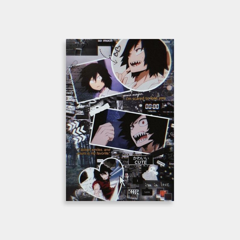 Eijiro Kirishima My Hero Academia Collage Poster - Anime Character Art