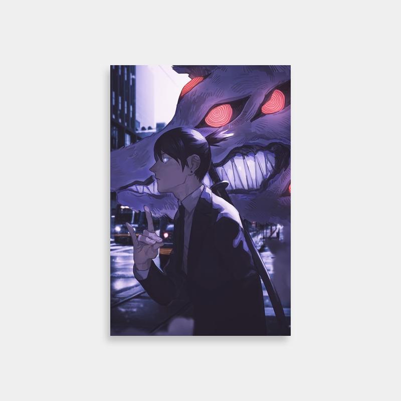 Aki Hayakawa Chainsaw Man Wall Art - Giant Monster Scene