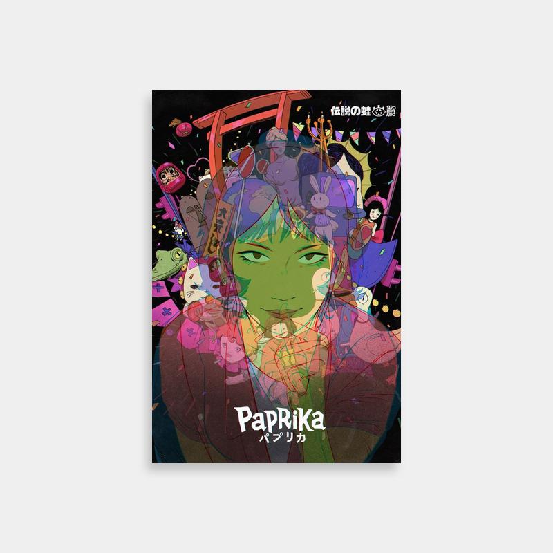 Paprika Movie Poster - Iconic Woman's Face Art
