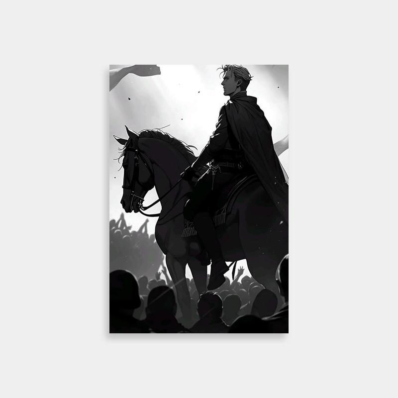 Erwin Smith Attack on Titan Poster - Commander on Horseback