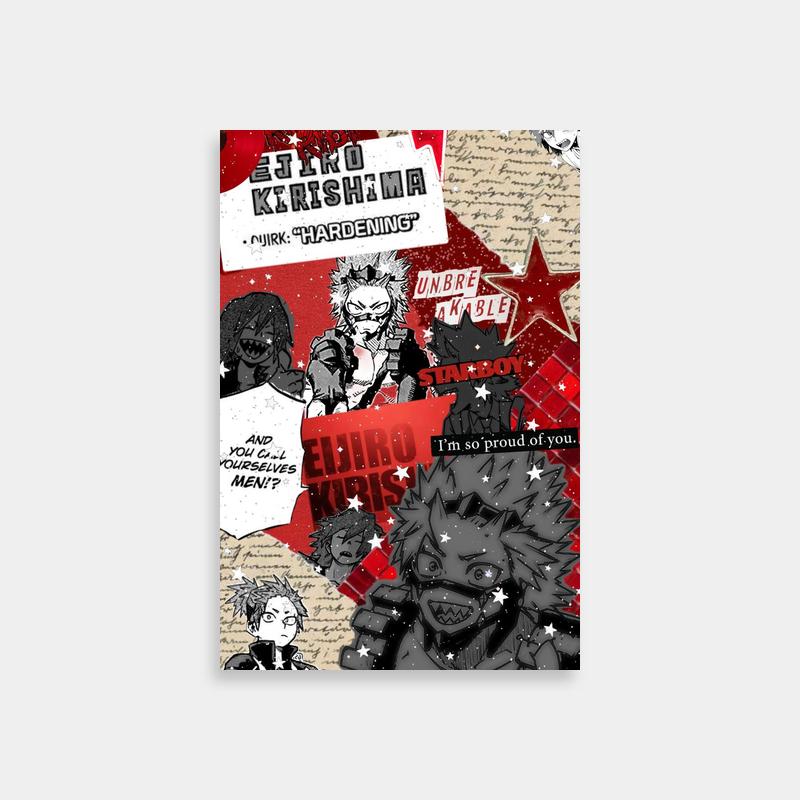 Eijiro Kirishima My Hero Academia Poster - Collage Anime Art