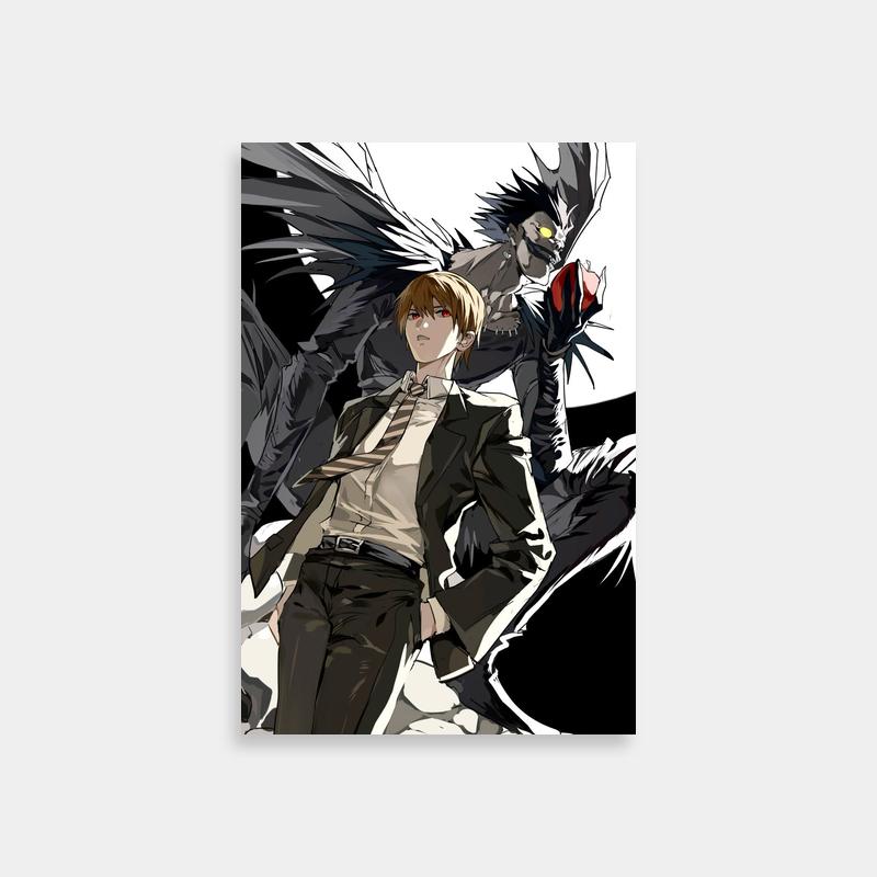 Near Death Note Angelic Anime Duo Poster - Dramatic Character Art