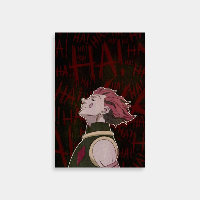 Hisoka Hunter x Hunter Red-Haired Character Graffiti Poster
