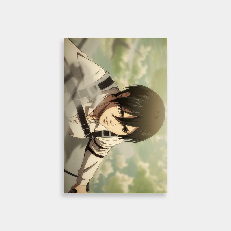 Mikasa Ackerman White Shirt Attack on Titan Poster