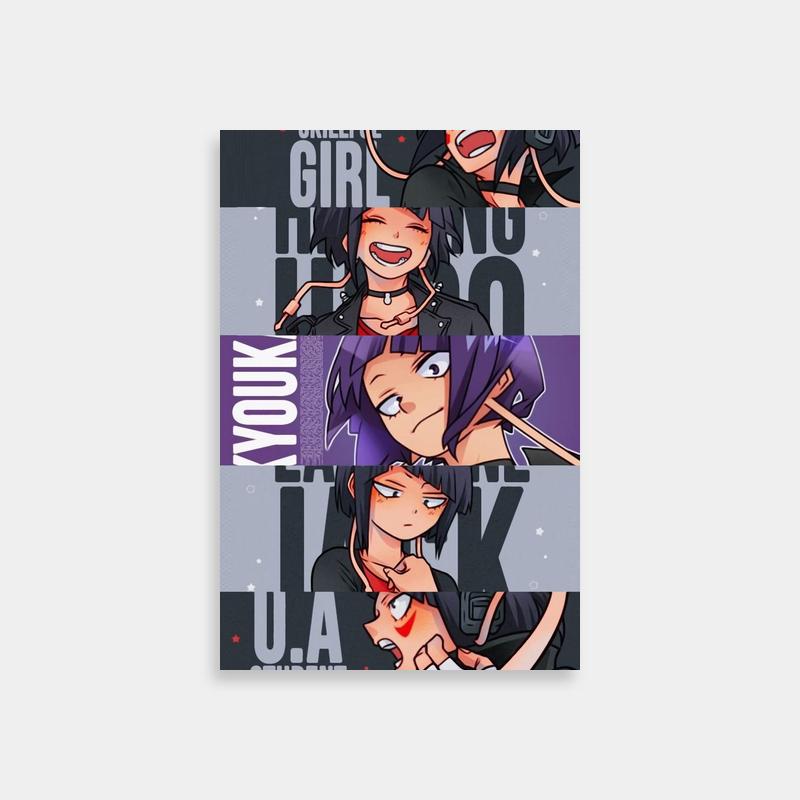 Kyoka Jiro My Hero Academia Poster - Two Anime Characters with Unique Expressions