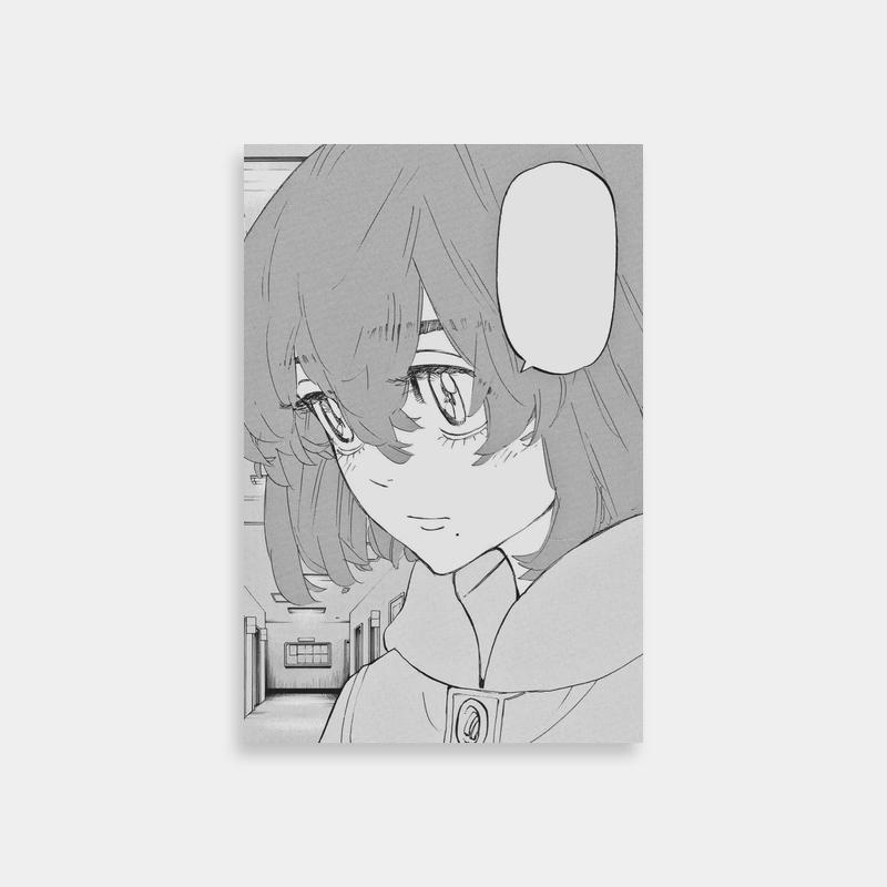 Tokyo Revengers Hinata Tachibana Poster - Long Hair Glasses Anime Art