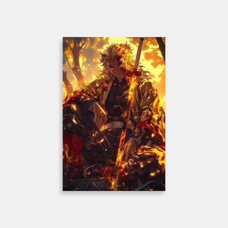 Rengoku Kyojuro Demon Slayer Wall Art