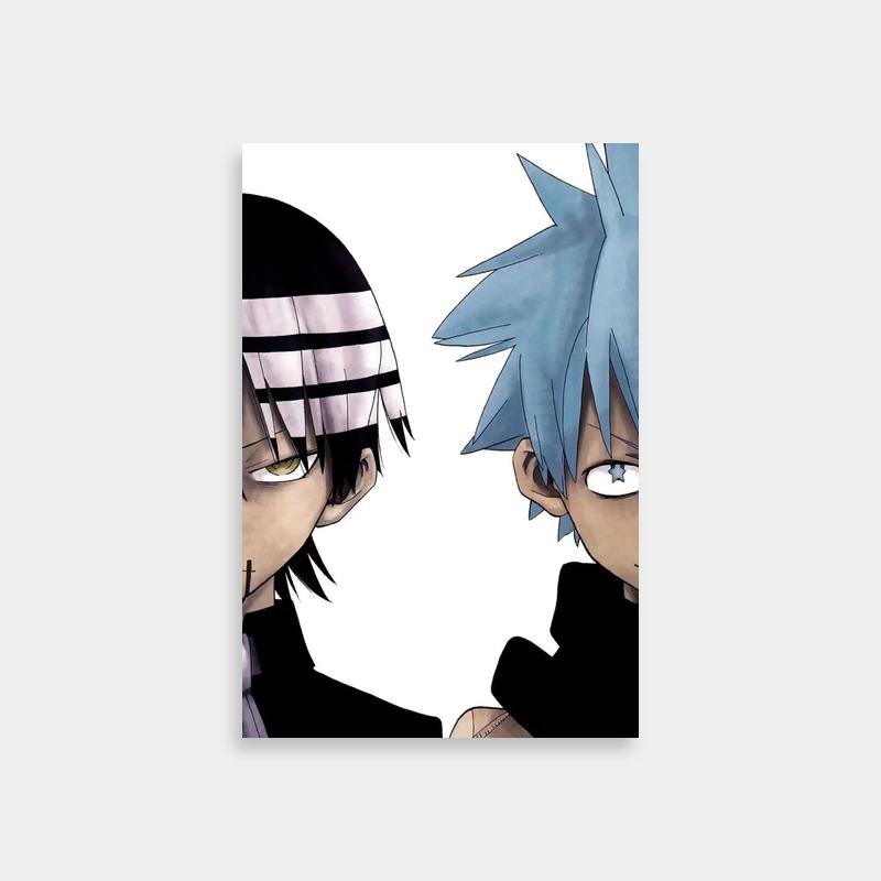 Soul Eater Anime Poster - Death The Kid & Blue-Haired Characters