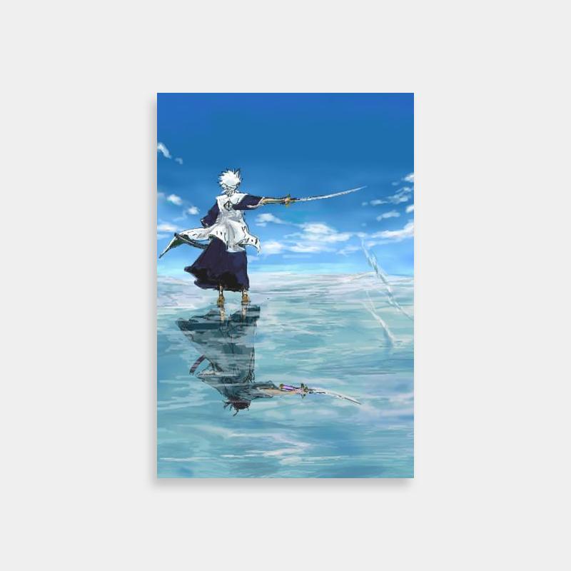 Toshiro Hitsugaya Reflection Poster - Bleach Anime Print